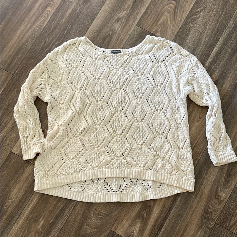Cream Knit Women's Eddie Bauer Sweater